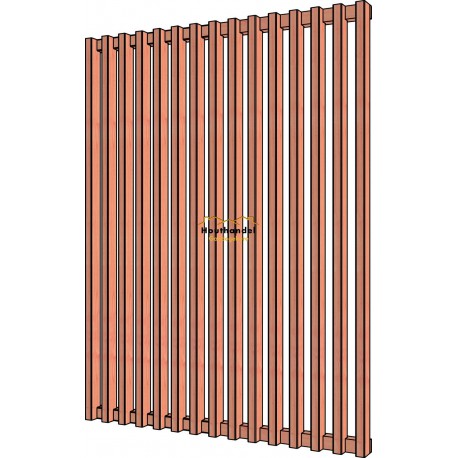 Louvre verticaal - onbehandeld module B 1630x2200