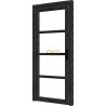 Steel Look deur - 04 enkel DOUGLAS, zwart, linksdr, deur: 830x2060mm+kozijn: 964x2136mm