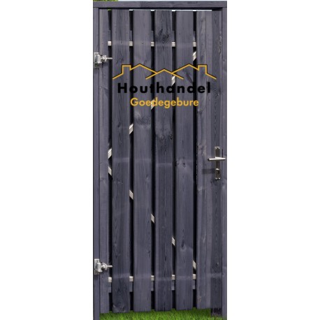 Poort zwart 110cm breed 195cm hoog