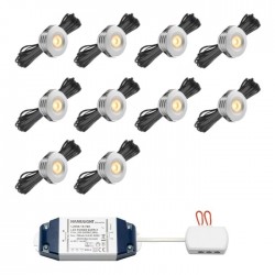 LED inbouwspot Pals bas | warmwit | set van 10