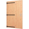 Opgeklampte deur enkel XL - onbehandeld 1200x2100 | 1335x2170 kozijn